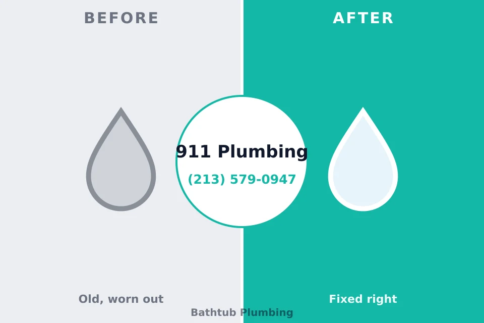 Before and after: plumbing repair Center Point, IA